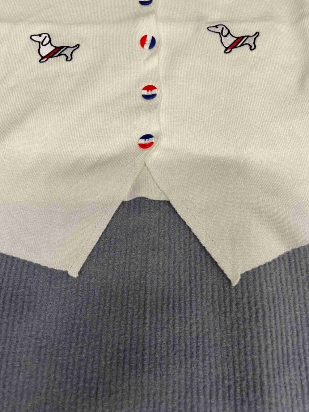 Thom Browne Women's Beige Cardigan Vest - Picture 6 of 6